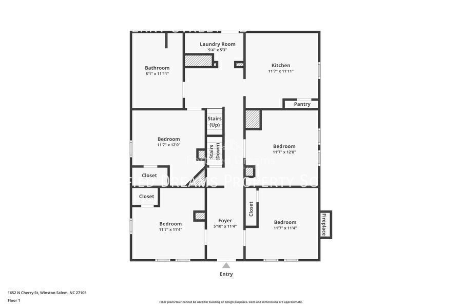 1652 North Cherry Street | Rent by the Room in Winston Salem property image