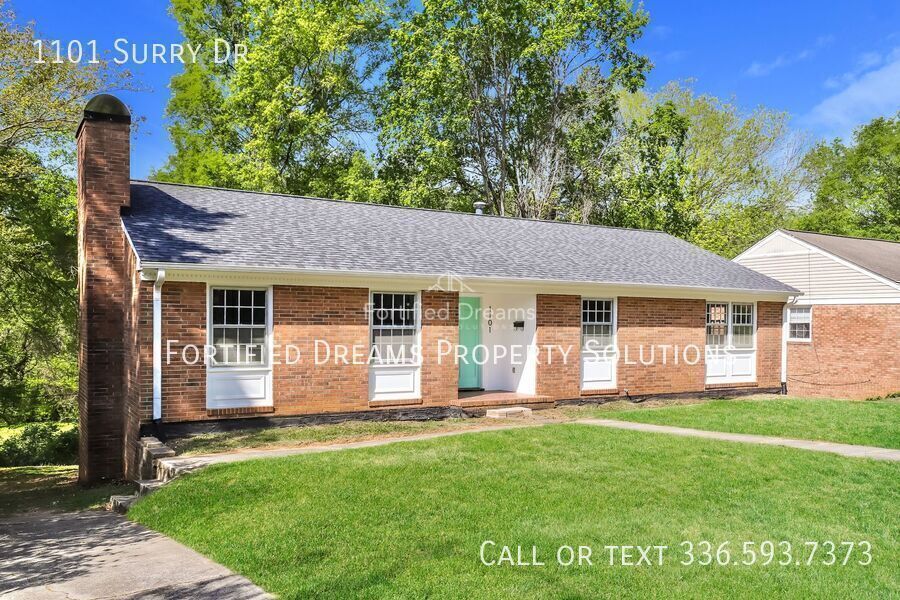 Available August 10: 3 Bed / 3 Bath Brick Ranch on Surry Dr, Guilford Hills, Large Basement & 2 Bonus Rooms property image