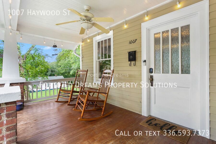 Charming Furnished Craftsman Bungalow, Rocking-Chair Porch, Near Downtown Greensboro & UNCG property image
